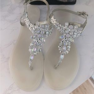 Silver w/ Rhinestone Women’s Sandals